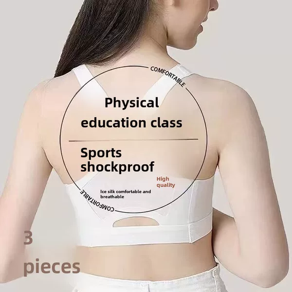 Girls Development Intimates Junior High School Students High School Students Student Sports Seamless Bubble Wrap Vest Adolescent Development Period Bra