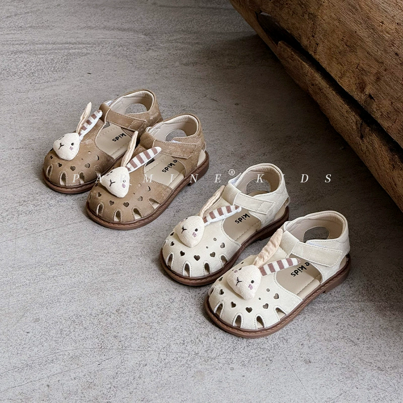 Девочка мультфильм милая принцесса сандалии летняя новая женщина мягкая подошва пляжная обувь