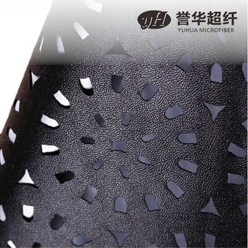 激光镂空雕花超纤 超纤冲孔通花 皮革热切 超纤烧花哑光透气