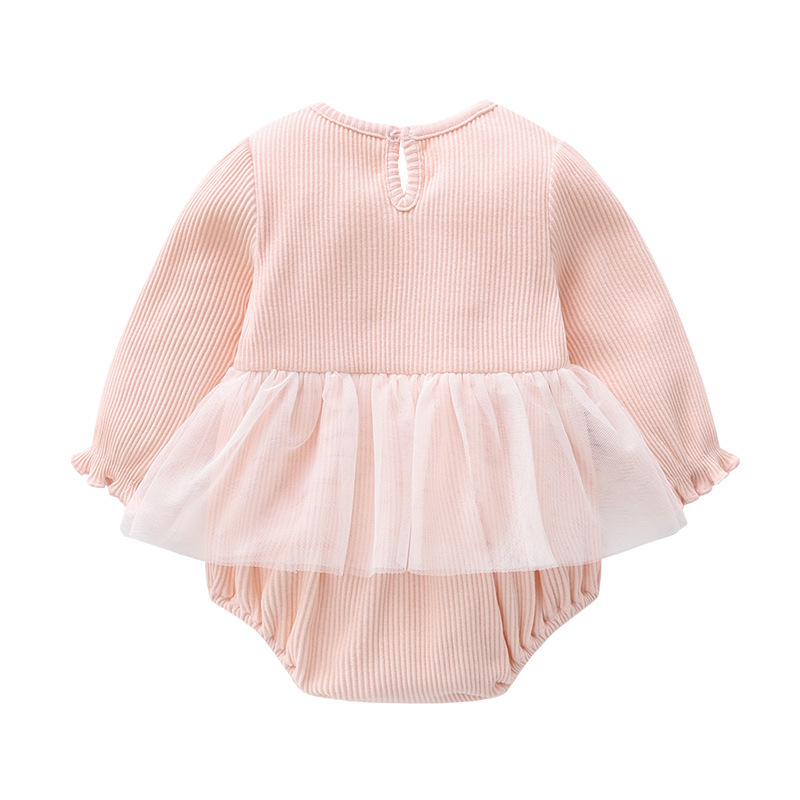 Casual Classic Style Solid Color Cotton Baby Rompers display picture 2