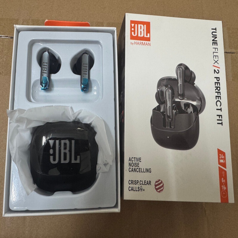 Suitable for cross-border trade, JBL FLEX/2 small crystal bean transparent in-ear TWS wireless Bluetooth sports earphones