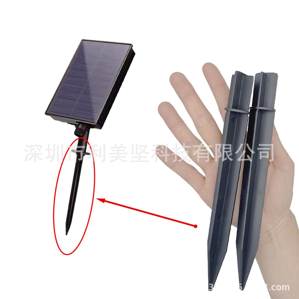 Lámpara de antorcha accesorios de lámparas de llama tubo negro césped jardín parque accesorios de fijación de lámparas al aire libre