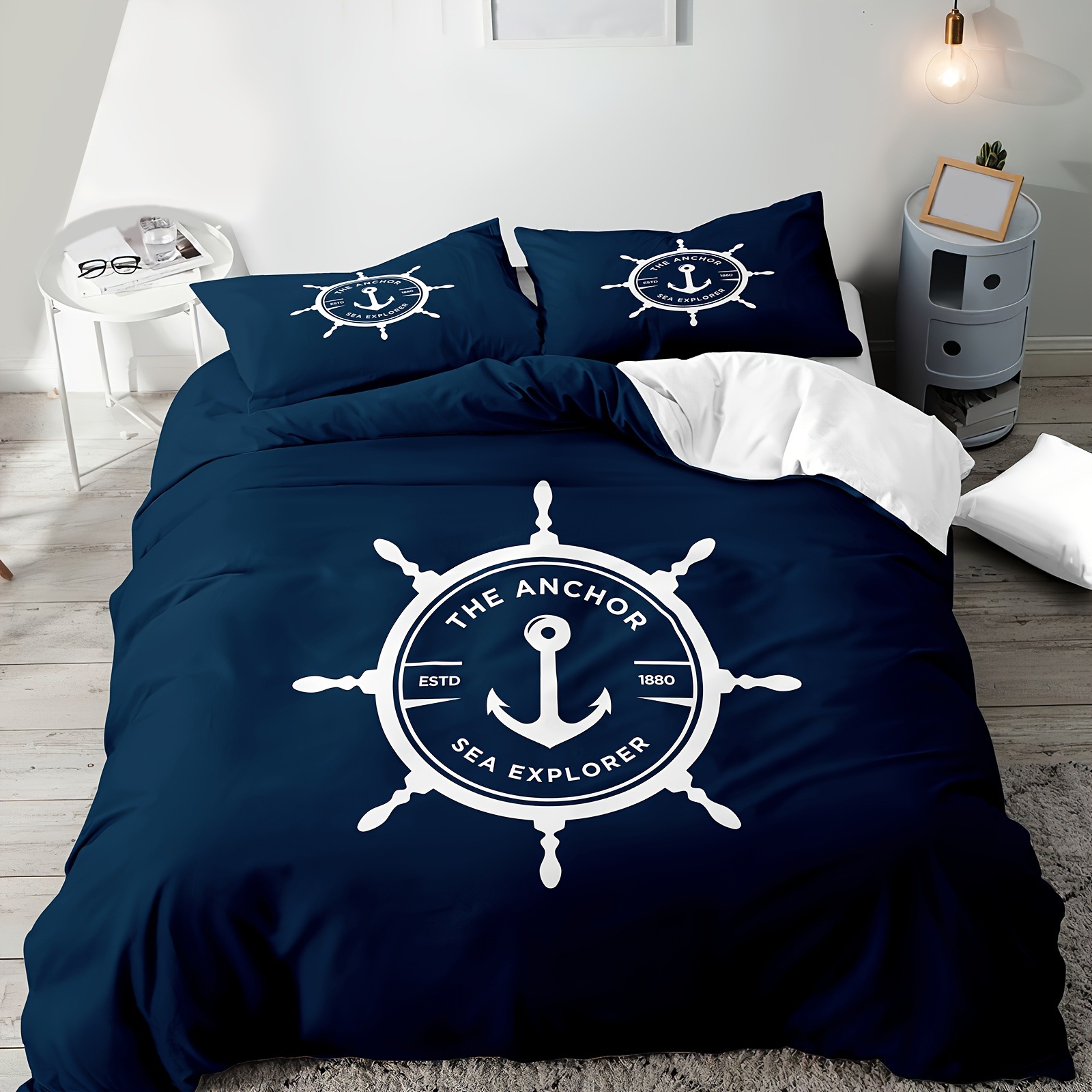 Texteles caseros abrasivos impresión digital piel-profiliable edredón kit de barco flácida mano fábrica de fuente TEMU / JIT Nordic