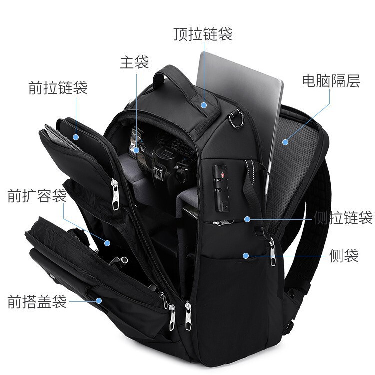 アップグレード版一眼レフ撮影ランドセル無人機バックパック防水コンピュータ安定器一体カメラバッグ|undefined