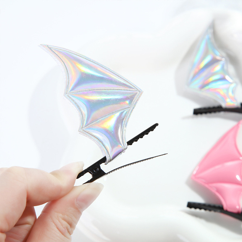 ホット販売ハロウィン帽子コウモリヘアピンヘアバンドセット小悪魔レザーアクセサリーフェスティバルパーティー小道具ヘアアクセサリー|undefined