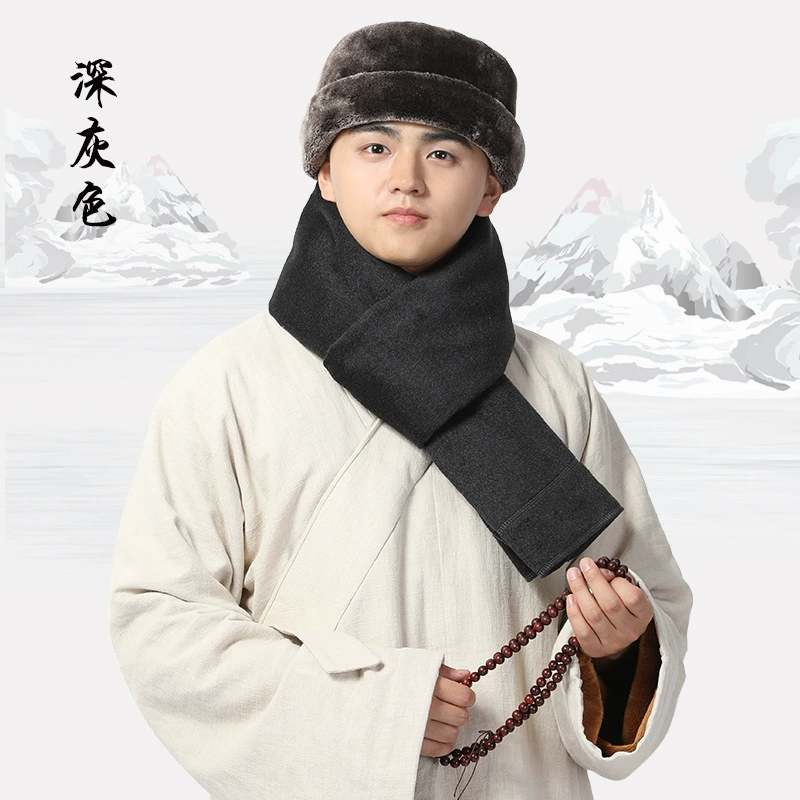 Шанъюань дзэн ветер, плюшевая косынка Wind Jushi Waizer Монах Ши Ши Сервер Дзэн Сью Тито тёплая бархатная модель монах шапка
