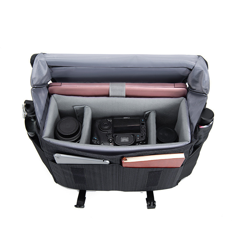 CWATCUN 홍콩 DSLR 카메라 가방 단일 어깨 디지털 카메라 가방 방수 캐주얼 카메라 가방 카메라 서류 가방