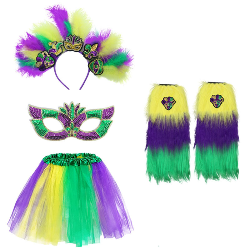 TK nuevo producto brasileño Mardi Gras máscara de sequillas para el pecho danza del vientre personaje falda de busto falda de bordilla