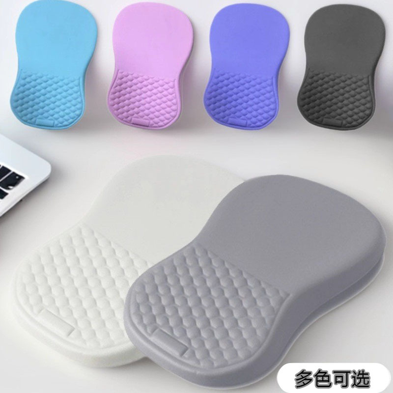 Hot Selling Foam Memory Foam Wrist Pad Solid Color Memory Foam Massage Mouse Pad Waterproof Leather Keyboard Ready for Sale