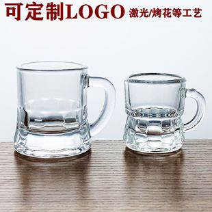 Manufacturer Customized Logo 50ml Real Dew Sake Cup 25ml Korean Style Ins Soju Cup Mini Small Wine Cup with Handle