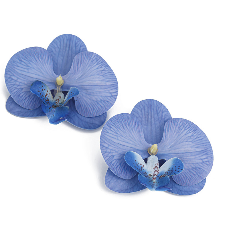 欧米のクロスボーダーのファッション立体の胡蝶蘭の花のネックレスのchokerの個性の長いタイプはワックスの線の花の首のチェーンを巻きます。|undefined
