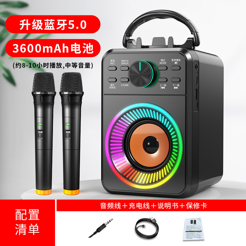 屋外カラオケスクエアダンススピーカー便利なカード挿入Bluetoothオーディオポータブルワイヤレス内蔵バッテリーオーディオ卸売|undefined