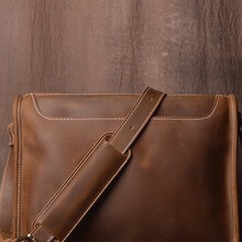 疯马皮男士包包单肩包斜挎包手工真皮休闲挎包邮差包牛皮包斜肩包