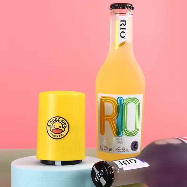 Automatic creative cartoon bottle opener stainless steel