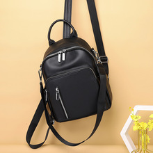 复古真皮女式背包女生大容量出差真皮包时尚女士大容量通勤双肩包