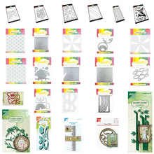 竹子小熊猫蝴蝶刀模印章遮蔽版Scrapbook切割模板DIY模具贺卡装饰