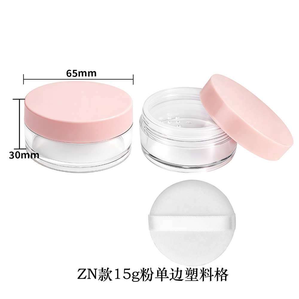 Materiales de embalaje para polvos sueltos en stock: caja dispensadora de polvo suelto ultrafina con tapa abatible y malla elástica grande, para 8g, 15g, 20g.