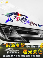 Car sticker headlights eyebrows sticker decoration sticker personalized hood sticker colorful sticker letter sticker floral car sticker