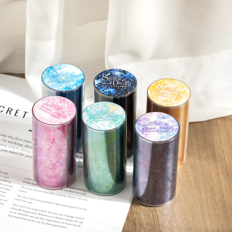 Ketchup girl cinta PET de gran tamaño Tide star dream dream theme showrooming etiqueta engomada decorativa de bricolaje