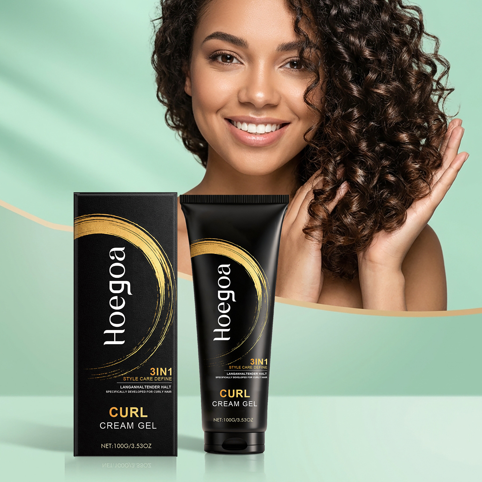 HOEGOA  卷发定型啫喱 日常打造卷发造型自然轻盈蓬松定型啫喱