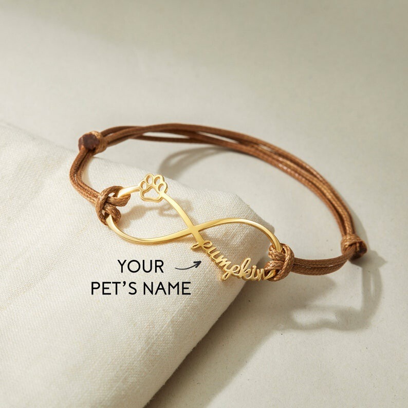 Customized Pet Bracelets, Dog Paw Memorial Bracelets, Pet Memorial Gifts, Pet Loss Gifts, Cross-Border Etsy Hot Items