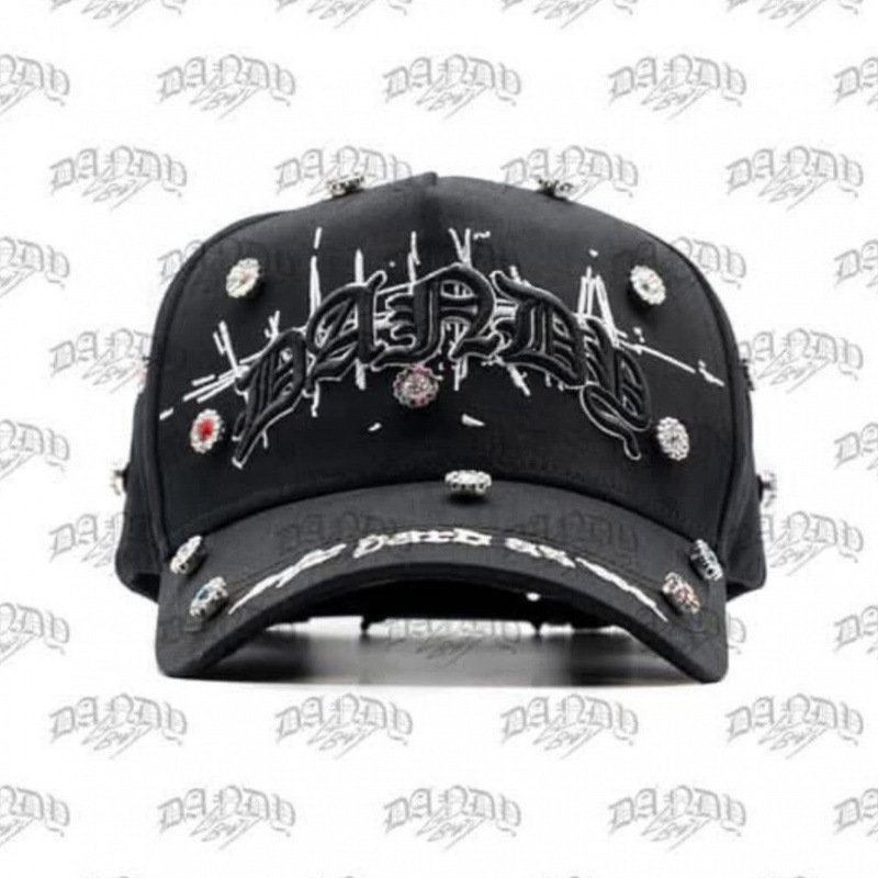Tendencia transfronteriza hip hop Dandy Dandy sombrero con letras de diamante sombrero de pato doblado a lo largo del sombrero de béisbol image 132