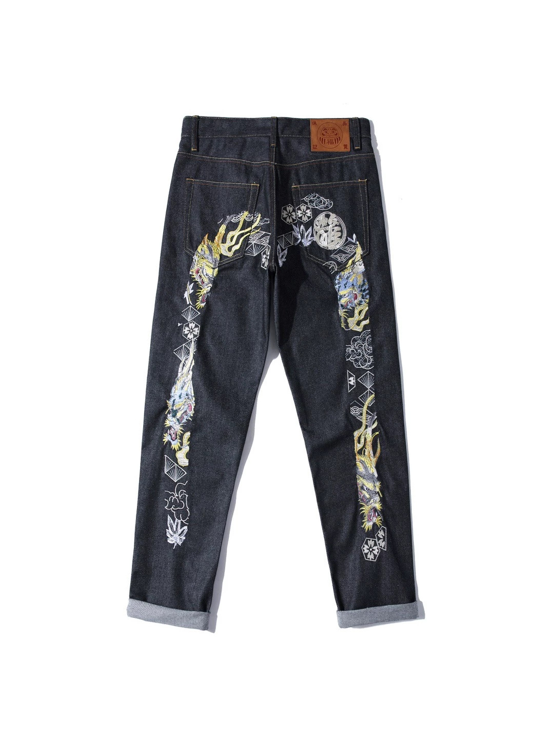 Jeans Rectos de Algodón Lavado y Desgastado para Hombre y Mujer