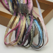 5码价 6mm金丝缠绕发箍打底线亮丝带diy手工头饰发夹子Lolita材料