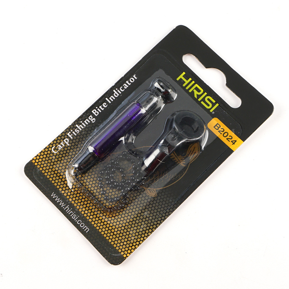 Componente de alarma de pesca con luz intermitente, tensor de picada de pez estilo europeo, swinger de cadena suave simple para pesca de carpas europeas