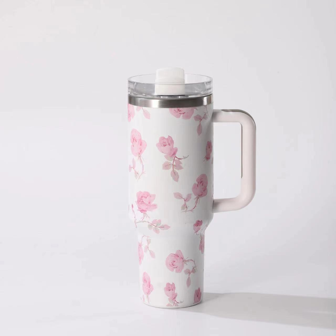 925g Weight Thermos Cup Kitchen and drinking utensils 1 Piece Quantity Daily Occasion 201 Stainless Steel, 304 Stainless Steel Material Flower Pattern Casual Style Casual Flower 201 Stainless Steel 304 Stainless Steel Thermos Cup 1 Piece 3