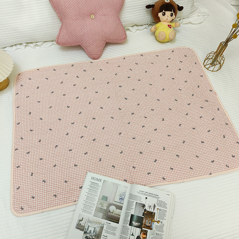 활 핑크 체크 무늬