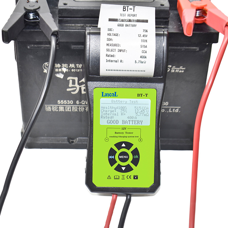 Lancol Bt-T Battery Tester Car Battery Measurement with Printer Automotive System Diagnostic Instrument