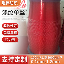 彩色涤纶丝厂家供应单丝网眼布 100d工业织造红色涤纶单丝网眼布