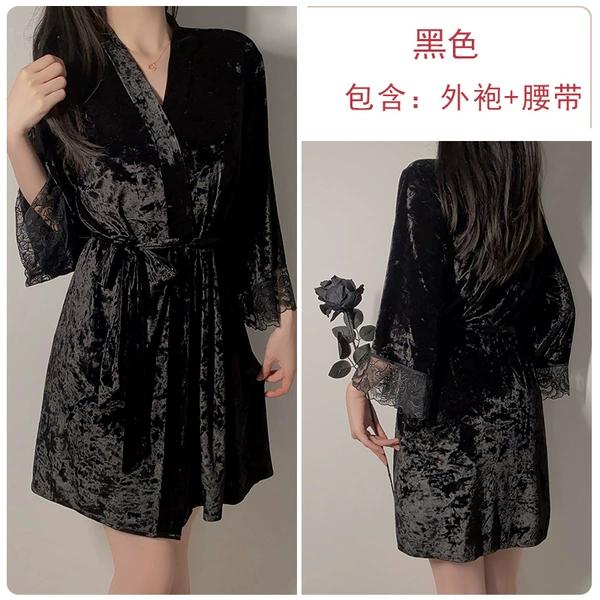 Black (robe+belt)
