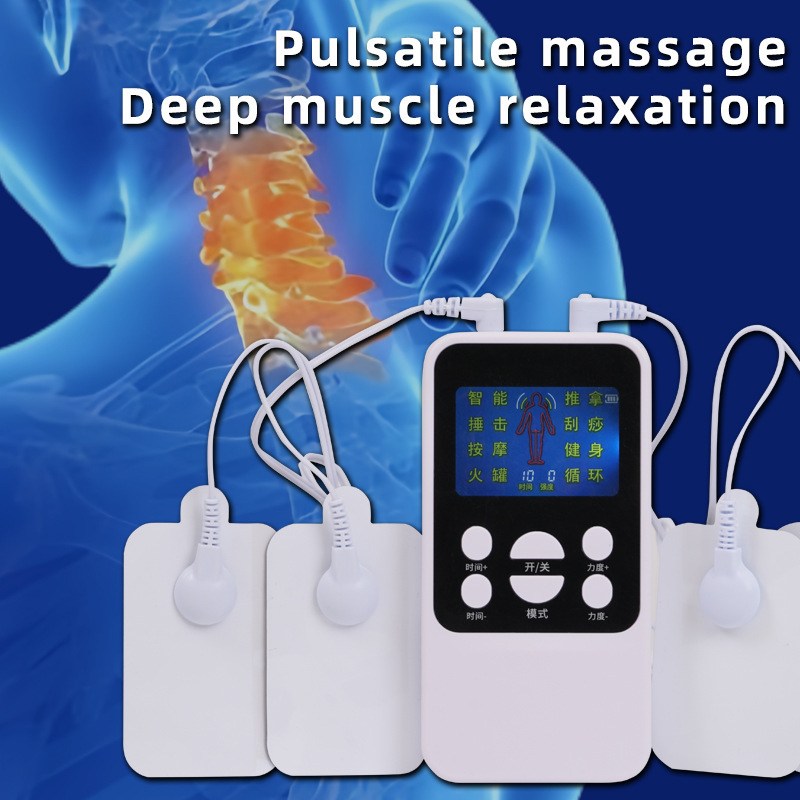 New Model of Color-Screen Pulse Massager for Dropshipping and Distribution, with Multiple Adjustment Levels, Compact and Easy to Carry