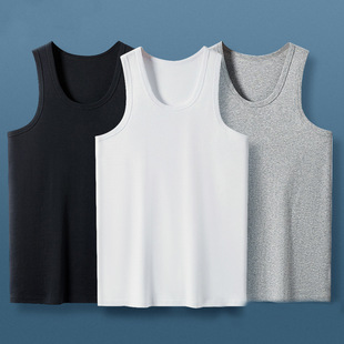 Vest Men's Base 2024 Men's Loose Cotton Sports Hurdle Fitness Summer Casual Sleeveless T-shirt