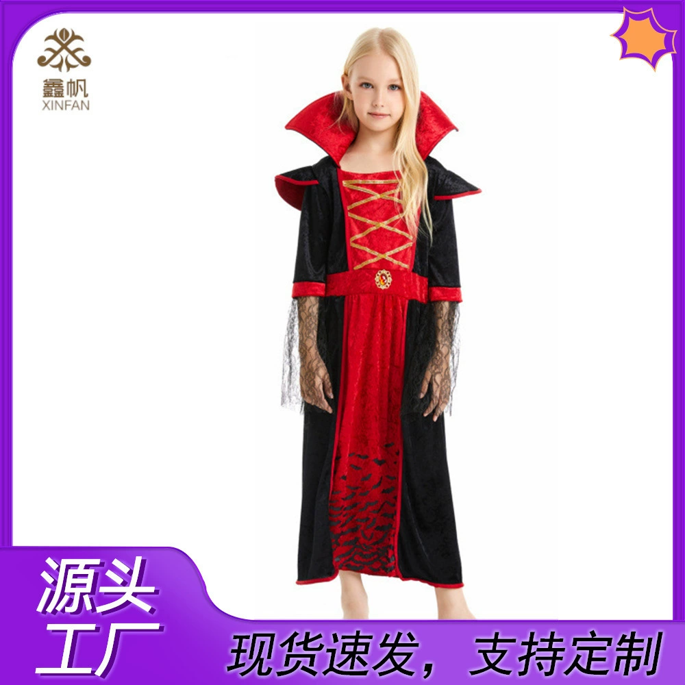 Костюм для костюма Хэллоуин Косплей костюм для вечеринки выпускной вечер костюм для детей-шоу хоррор девушки вампир стада