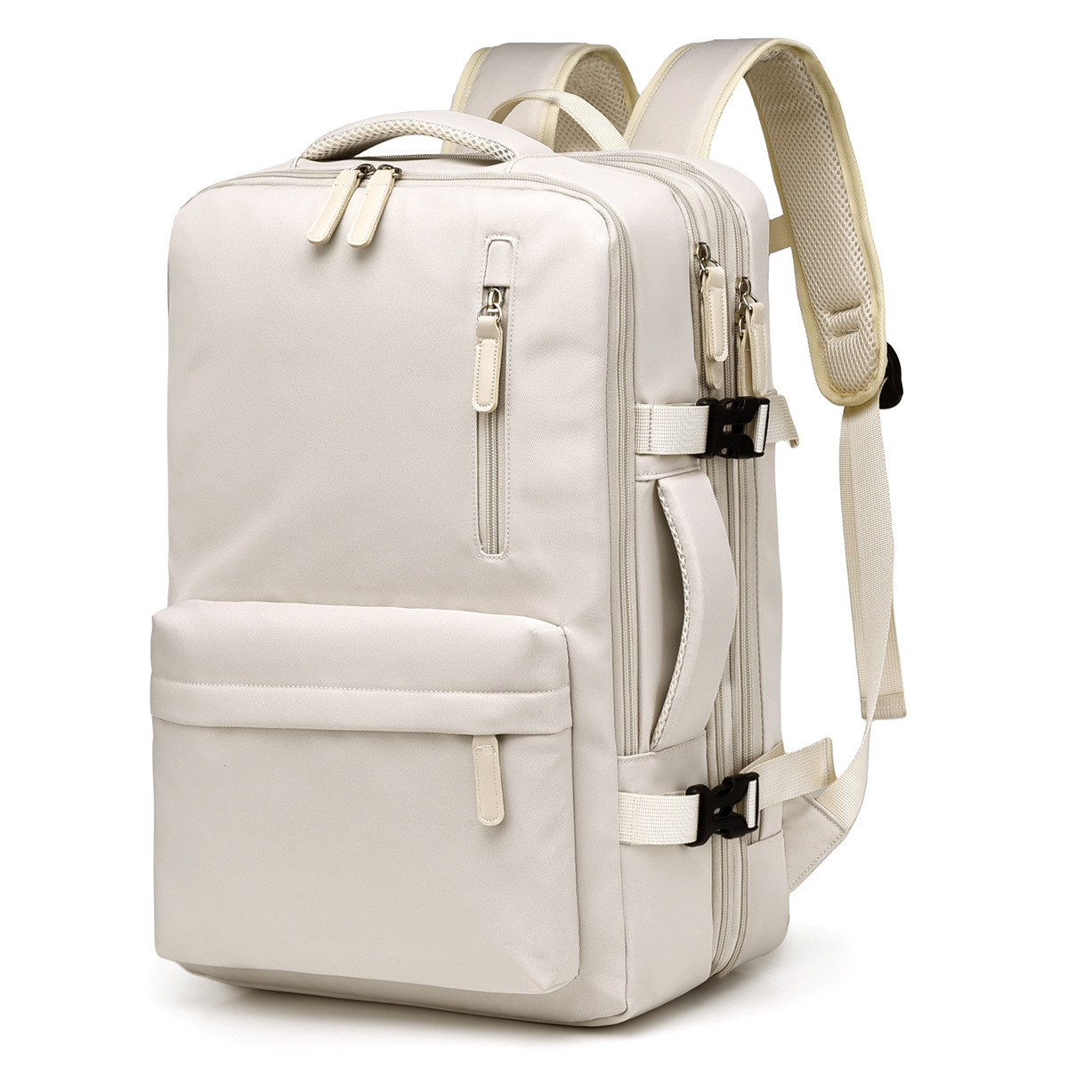 Cross-Border Travel Backpack, Large Capacity, Lightweight, Fashionable, Waterproof, Dry and Wet Separation, Multifunctional Commuter Computer Bag for Women