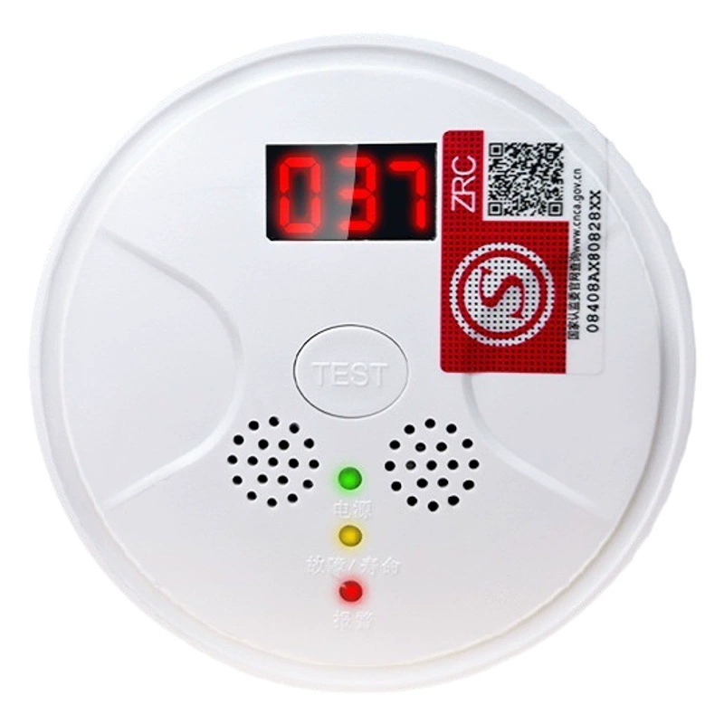Сигнализация угарного газа Бытовая батарея детектор утечки сажи