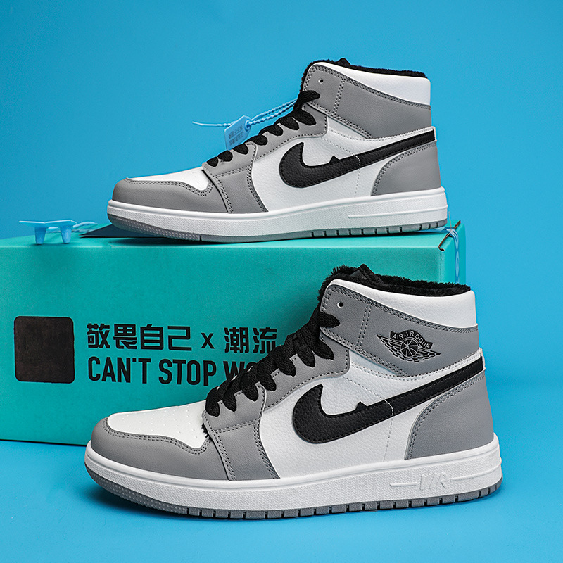 Zapatos de baloncesto de caña alta para hombre AJ Air Force One Pareja Zapatillas casuales Primavera y otoño Estudiantes de secundaria Zapatillas de moda juvenil