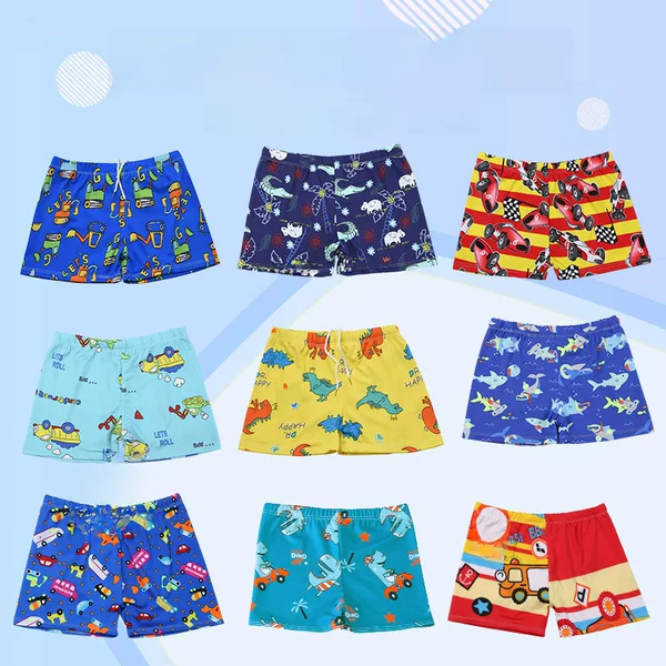 Children's Swimming Trunks, Boys' Boxer Cute Cartoon Swimming Shorts, Children's Baby Swimming Trunks Factory Direct Sale