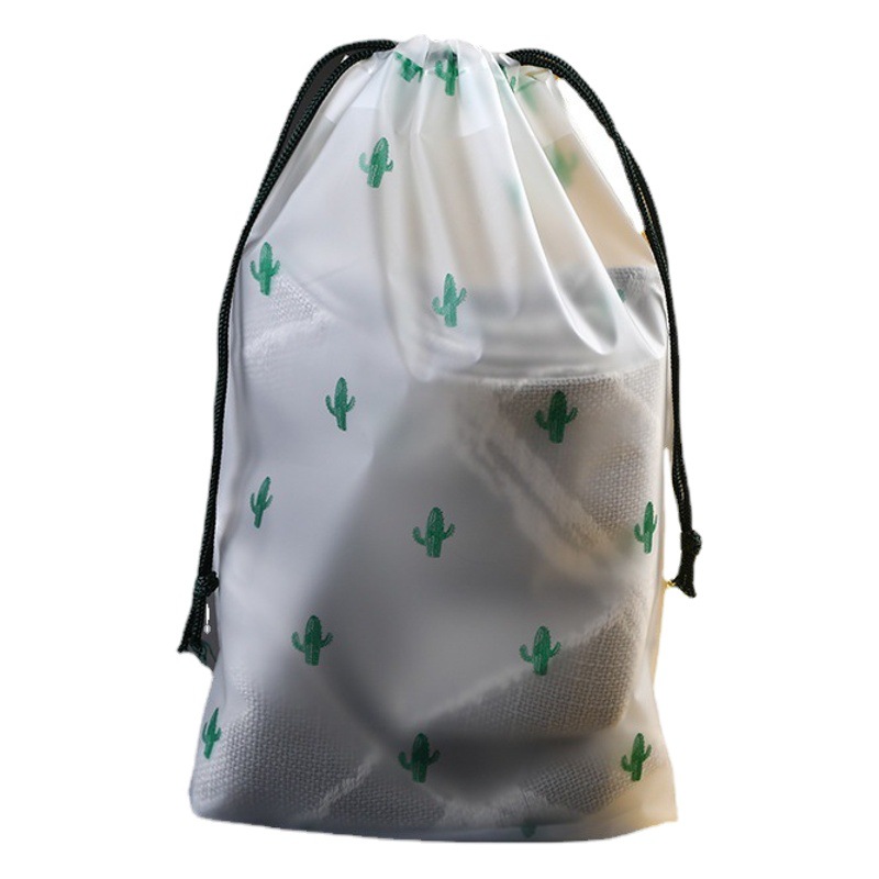En stock PE oso bolsa de cordón simple transparente bolsa de cordón Eva esmerilado bolsa de cordón bolsa translúcida bolsa de cordón