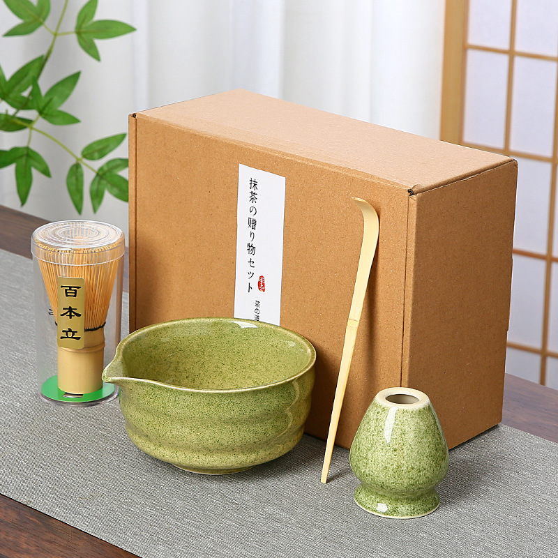 Transfronterizo exclusivo para el set de té Matcha japonés caja de regalo de té Matcha cepillo de té de 100 libros de té Matcha de la dinastía Song