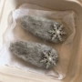 秋冬侧边甜美灰色刘海夹