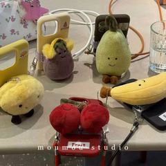 趣味アニメ野菜果物のバッククリップはiphone 15promaxリンゴ14携帯ケース16の新型