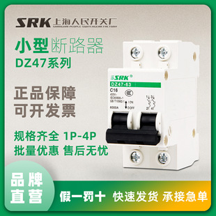 Shanghai People's Dz47-63A Protector Air Switch Micro Small Circuit Breaker