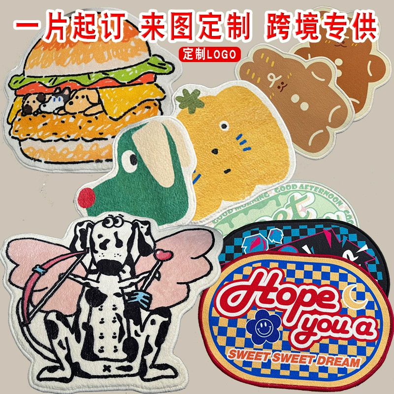 Утолщенный кашемировый Ковер На Заказ Спальня прикроватный коврик дверь ванной комнаты Нескользящий Впитывающий Коврик