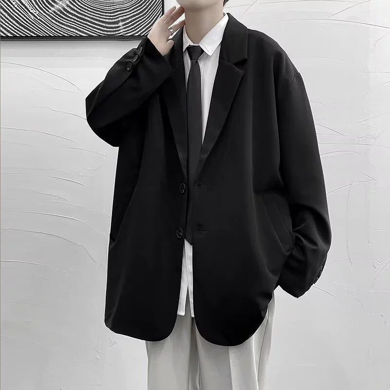 Пиджак для отдыха, мужская осенняя куртка в стиле oversize