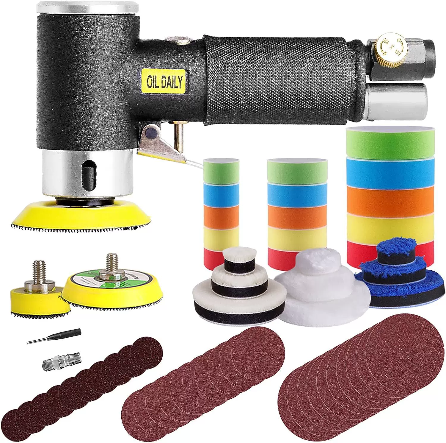 跨境1寸2寸3寸气动抛光机砂纸机打磨机汽车打蜡抛光机