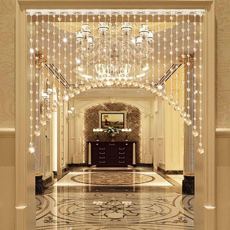 Crystal Bead Curtain Partition Curtain for Living Room, Bedroom, Hallway, Feng Shui Entrance, Bathroom, Room Hanging Curtain, Bead Decoration Door Curtain Crystal Bead Curtain Partition Curtain for Living Room, Bedroom, Hallway, Feng Shui Entrance, Bathroom, Room Hanging Curtain, Bead Decoration Door Curtain